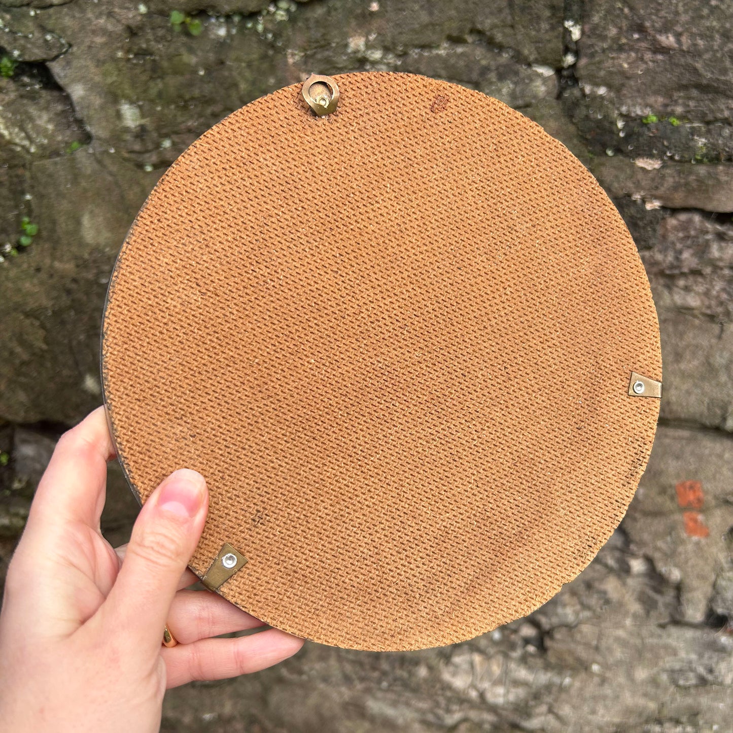 Convex Glass Dome Picture Frame - Welsh Lady - Mid Century (Preloved)