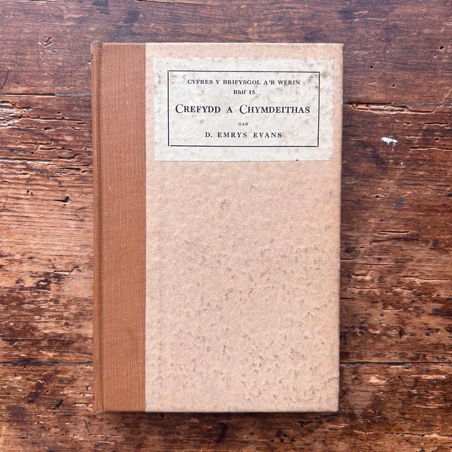 Crefydd a Chymdeithas - D. Emrys Evans - 1933 (Preloved)