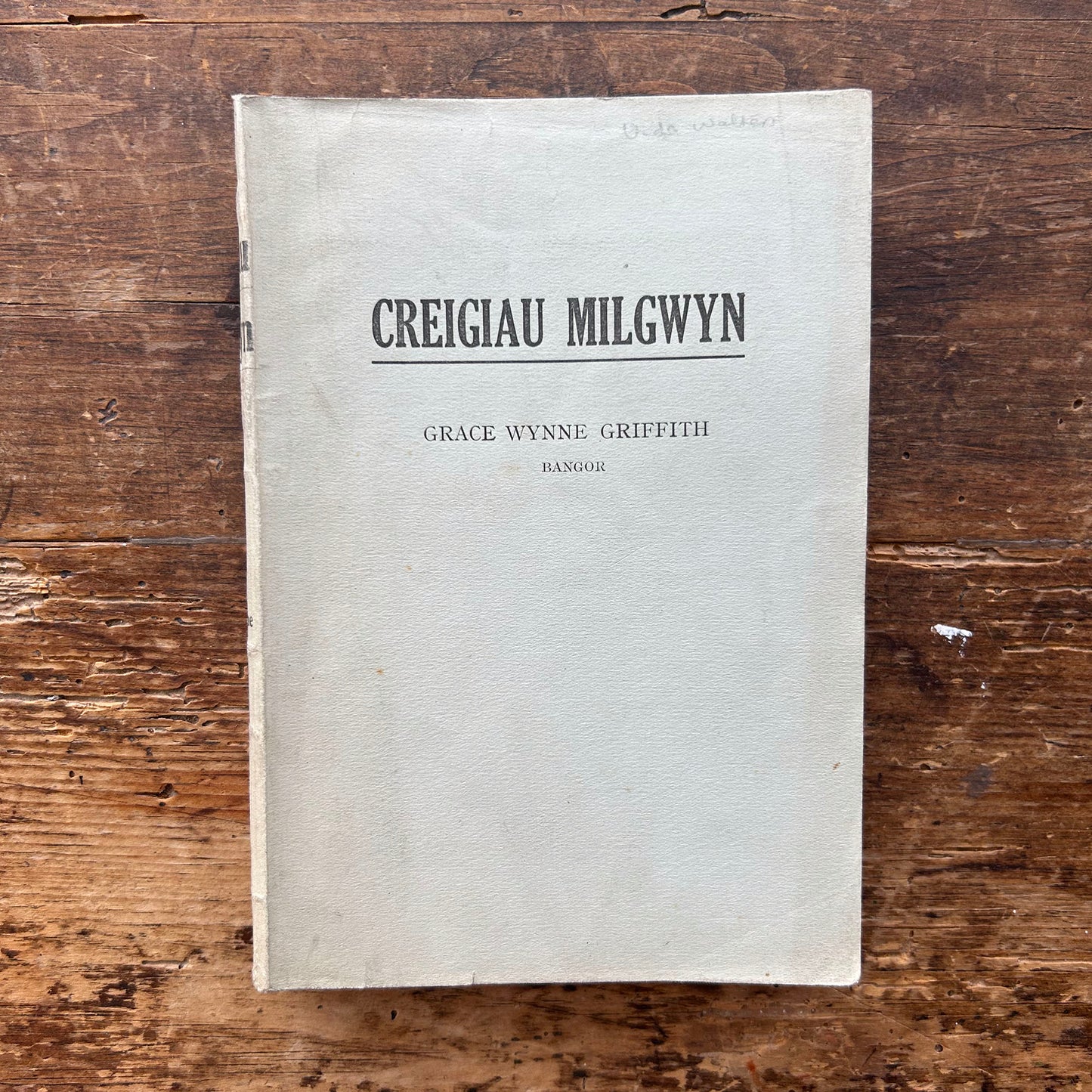 Creigiau Milgwyn - Grace Wynne Griffith - 1935 (Preloved)