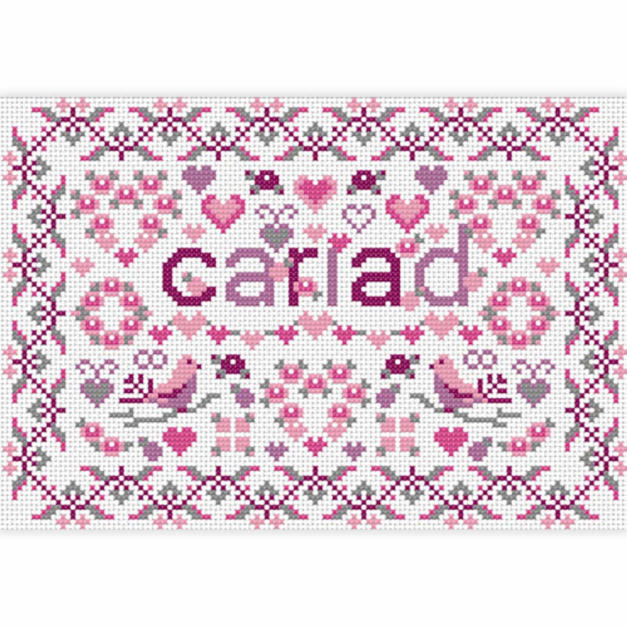 Cross Stitch Kit - Welsh - Love / Cariad
