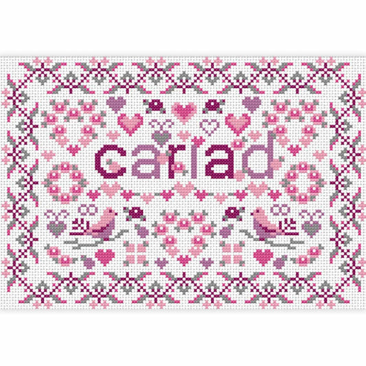 Cross Stitch Kit - Welsh - Love / Cariad
