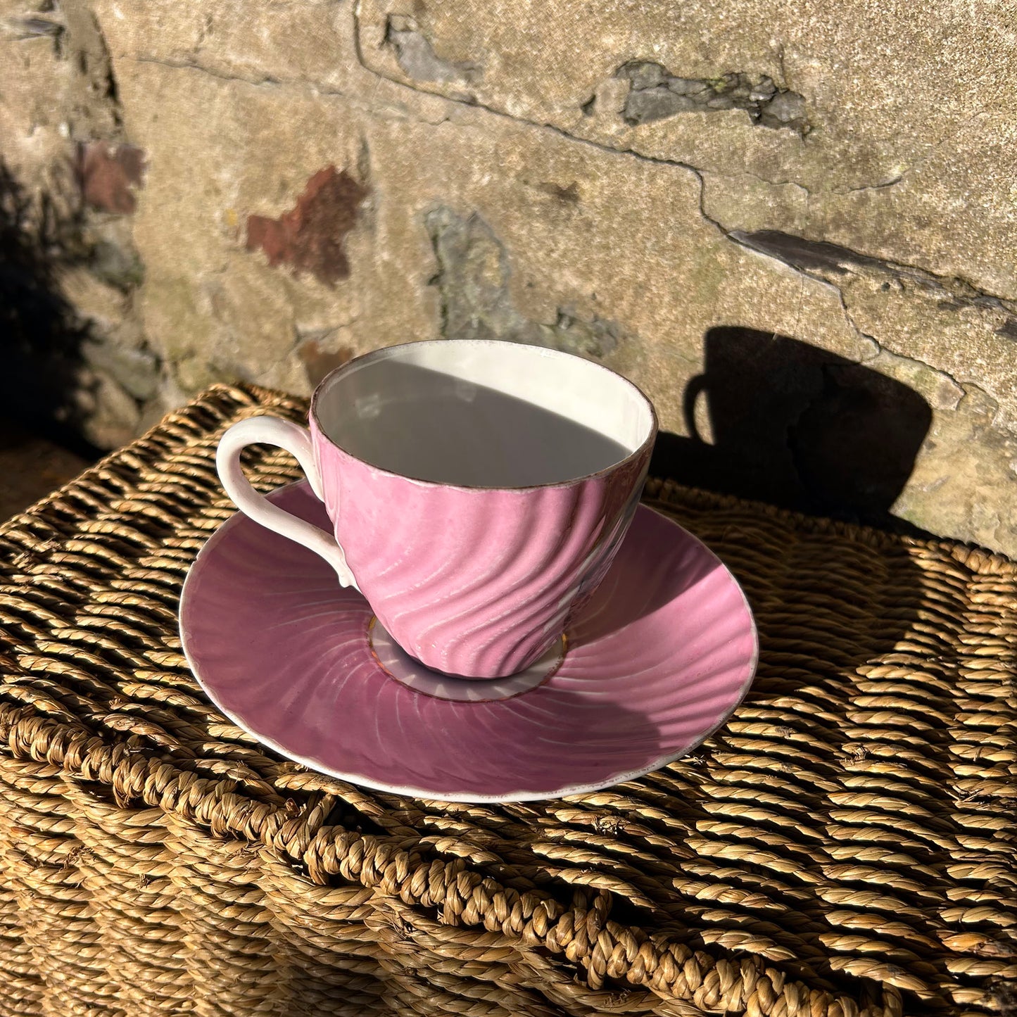 Cup & Saucer - Llandudno Pier and Little Ormes Head - Antique Souvenir (Preloved)