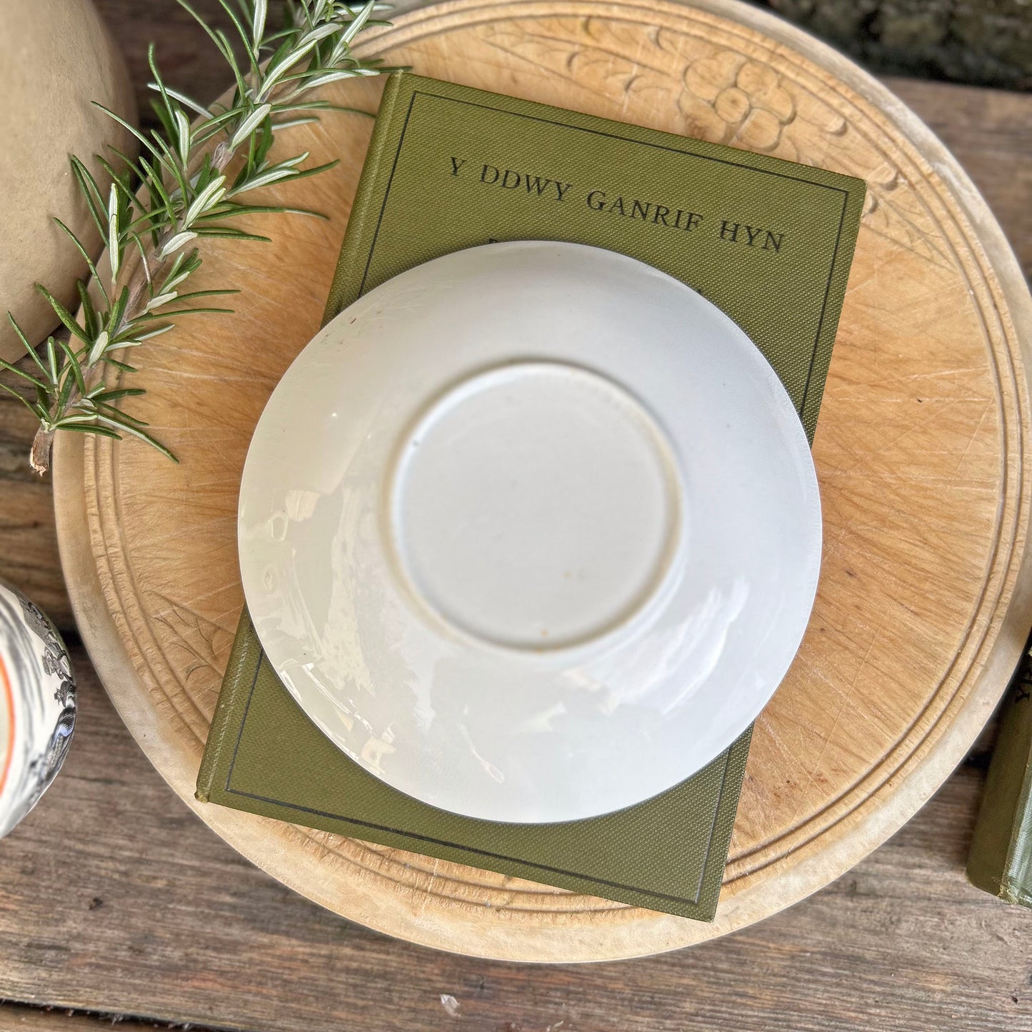 Cup & Saucer - Welsh Costumes - Vintage Souvenir (Preloved)