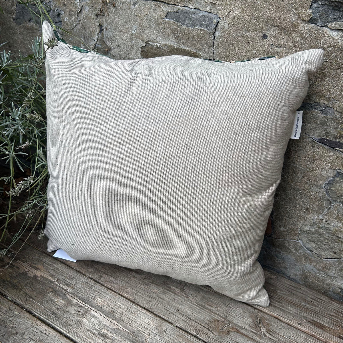 Cushion - Welsh Tapestry Cross - Evergreen