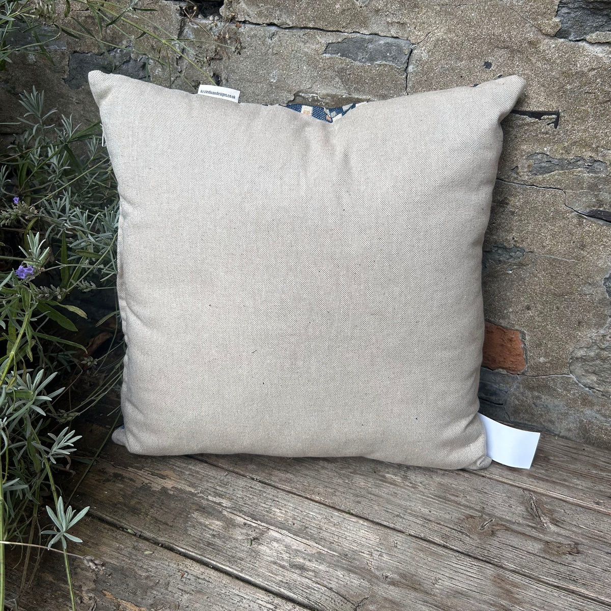 Cushion - Welsh Tapestry Cross - Navy Blue