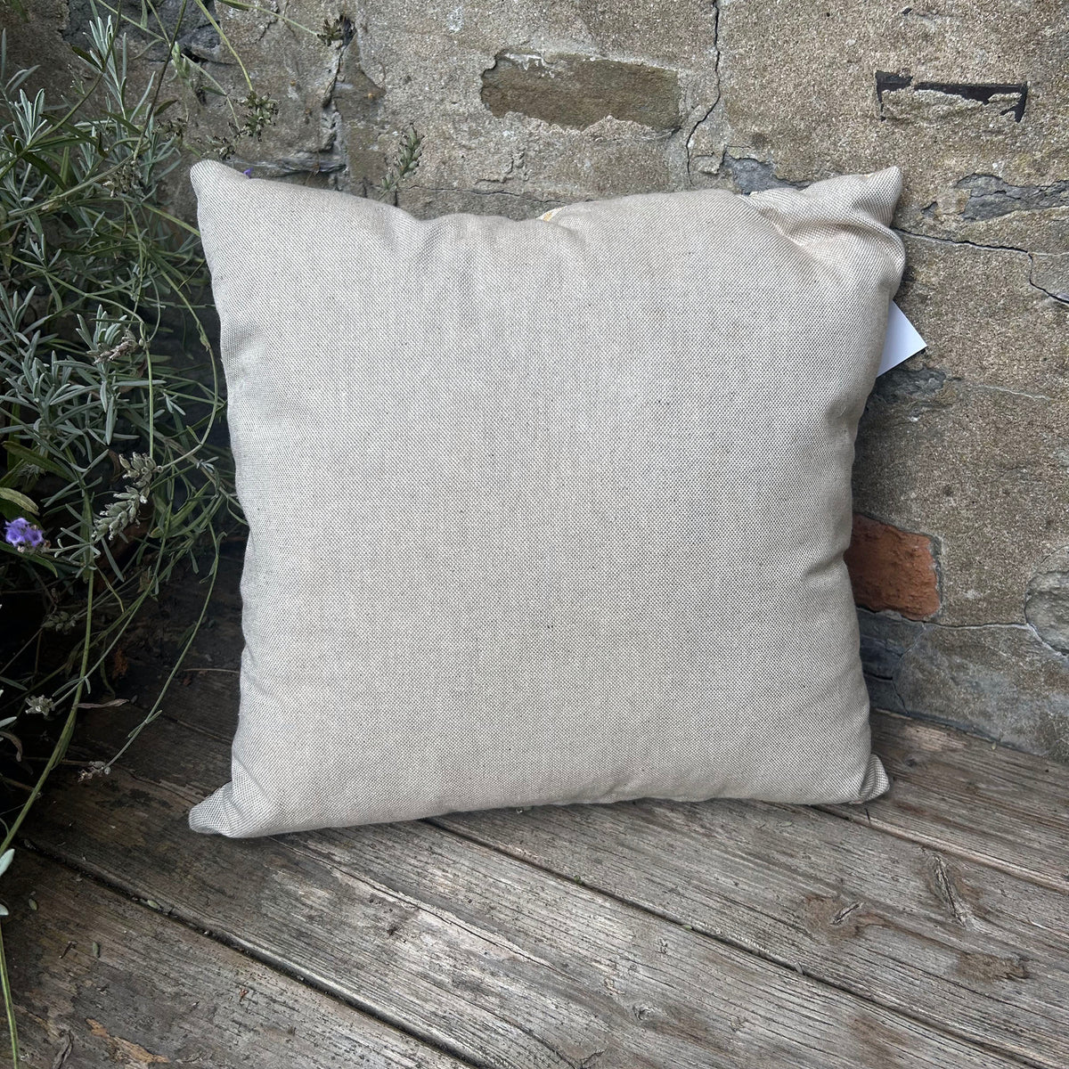 Cushion - Welsh Tapestry Design - Terracotta & Stone
