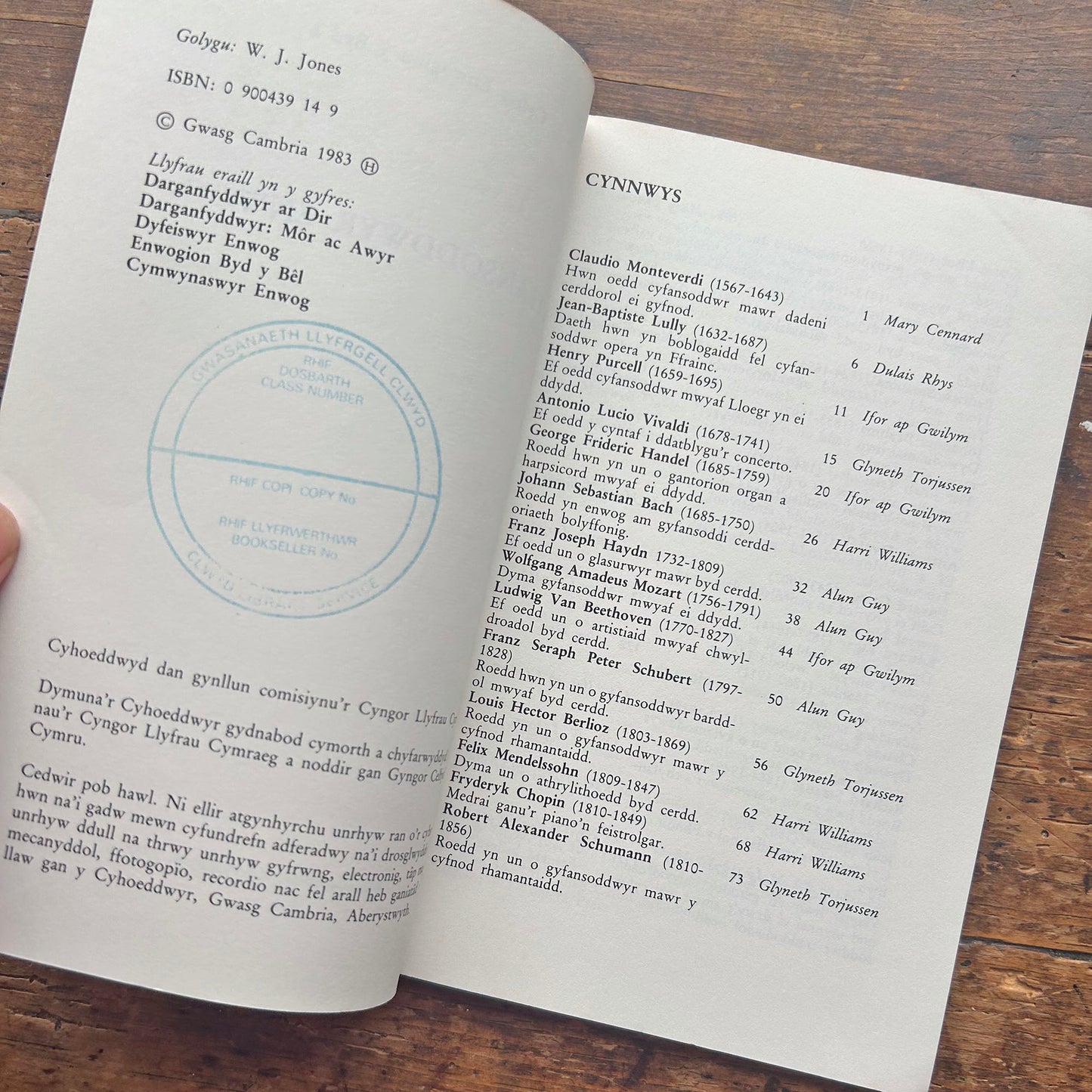 Cyfansoddwyr Enwog - Cyfres Enwogion y Byd 6 (Preloved)