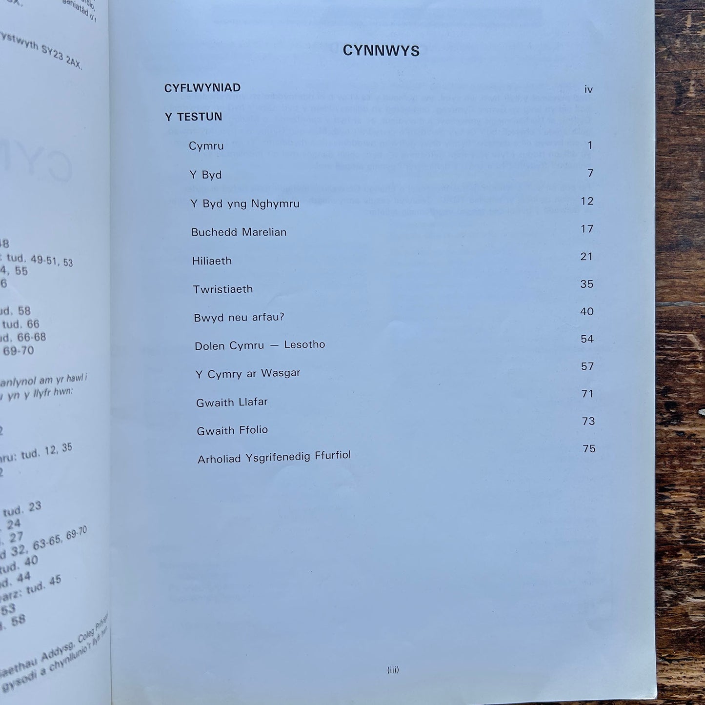Cymru a'r Byd - Wales and The World - Vintage (Preloved)