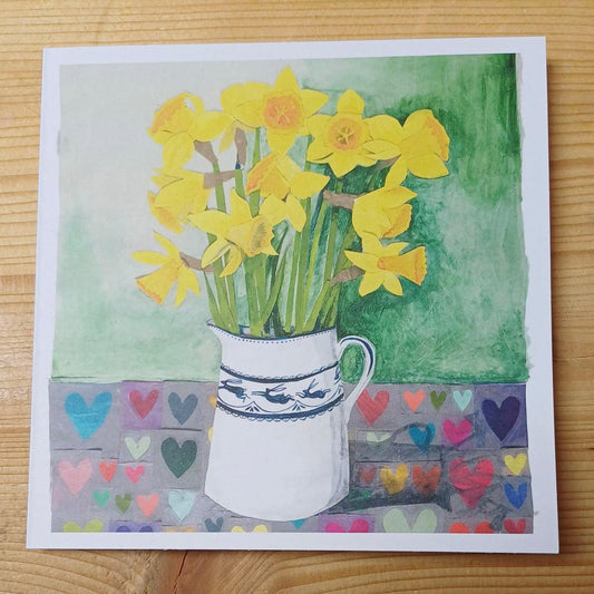 Card - Cennin Pedr - Daffodils