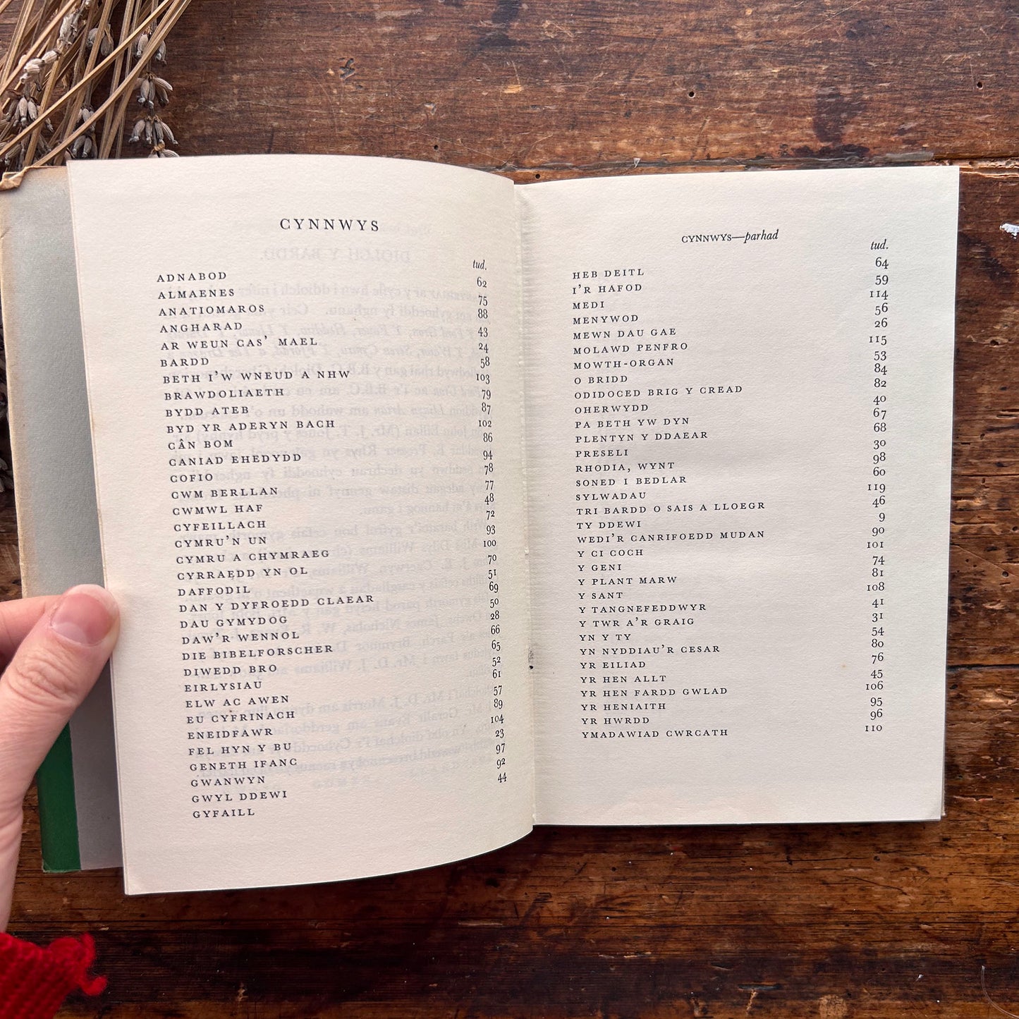 Dail Pren - Cerddi - Waldo Williams - 1956 - 1st ed. (Preloved)