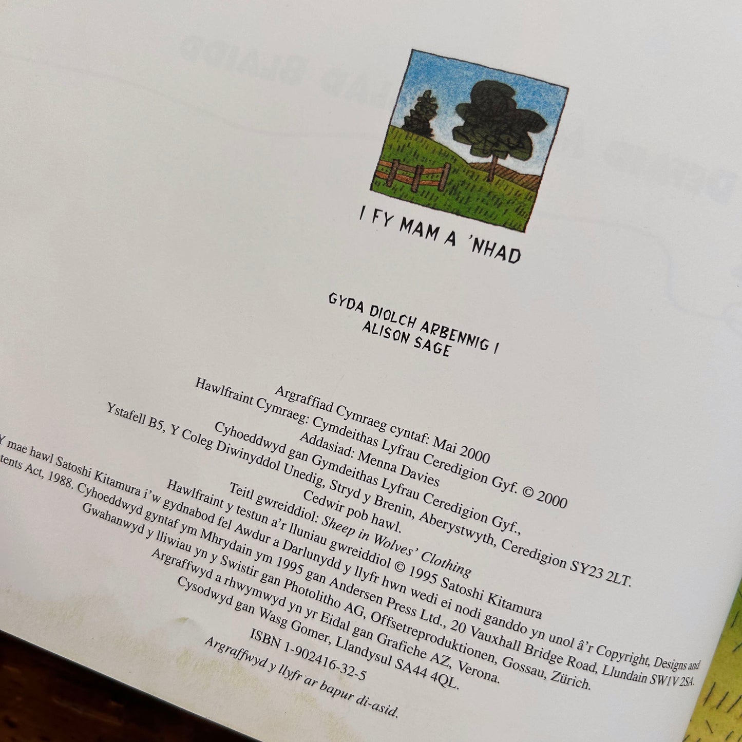 Defaid Mewn Dillad Bllaidd - Satoshi Kitamura (Preloved)