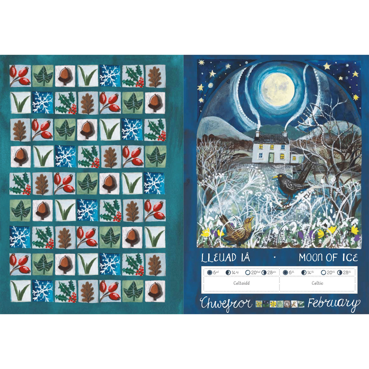 Diary / Dyddiadur - Welsh Language - Full Moons - 2027