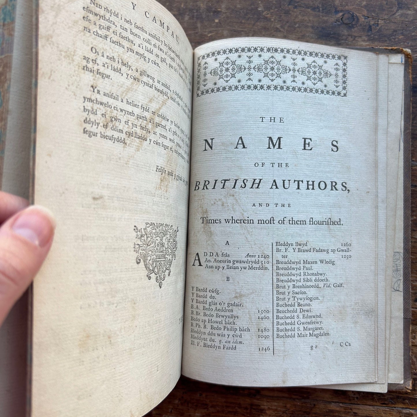 Dictionary / Geiriadur - Antiquae Linguae Britannicae - Richards Welsh & English - Antique 1759 (Preloved)