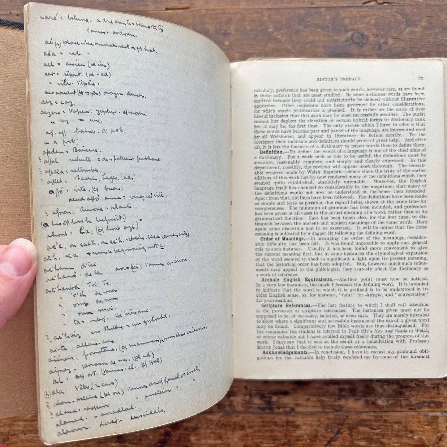 Dictionary / Geiriadur - Spurrell's Welsh & English - Antique 1915 (Preloved)