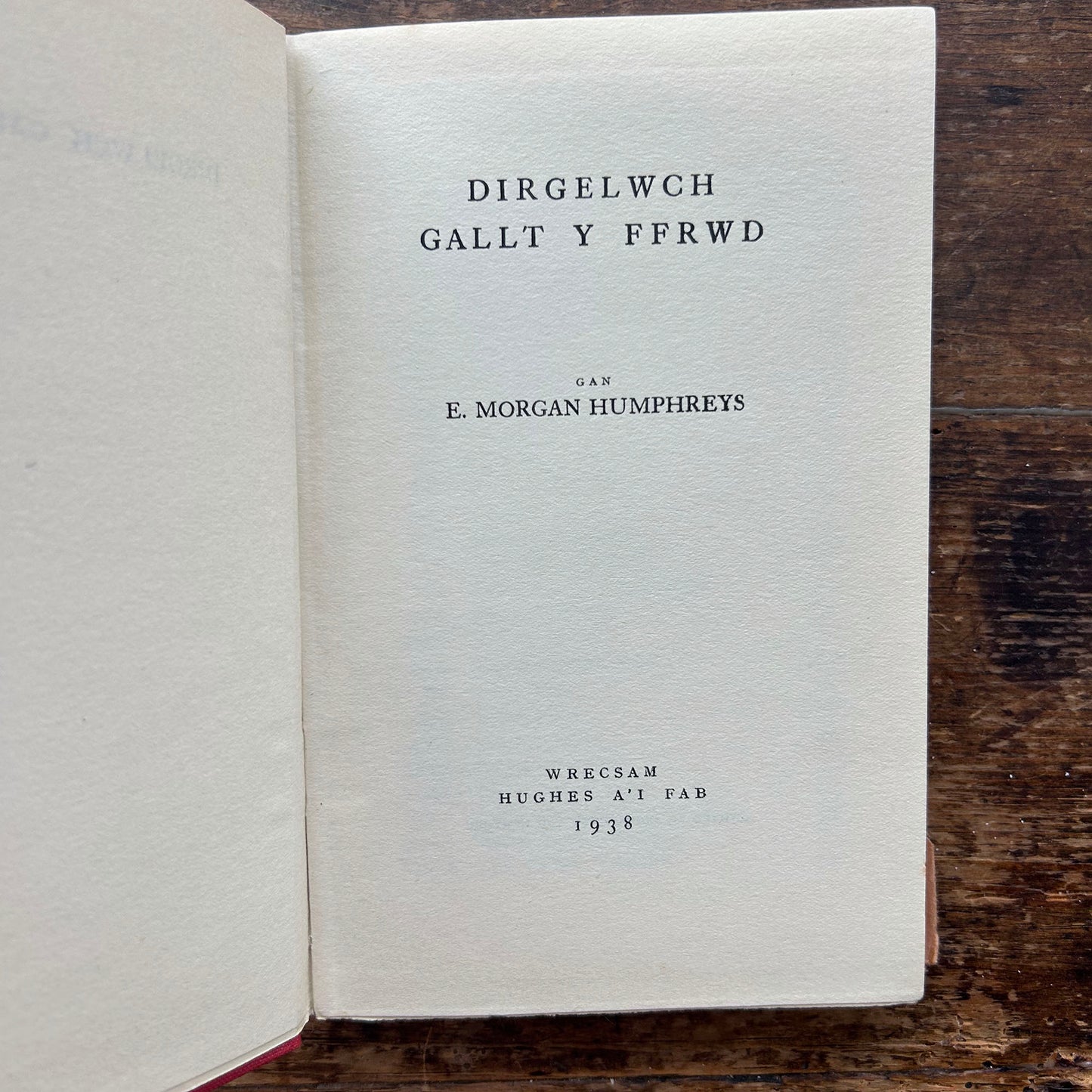 Dirgelwch Gallt y Ffrwd - E. Morgan Humpreys - 1938 (Preloved)