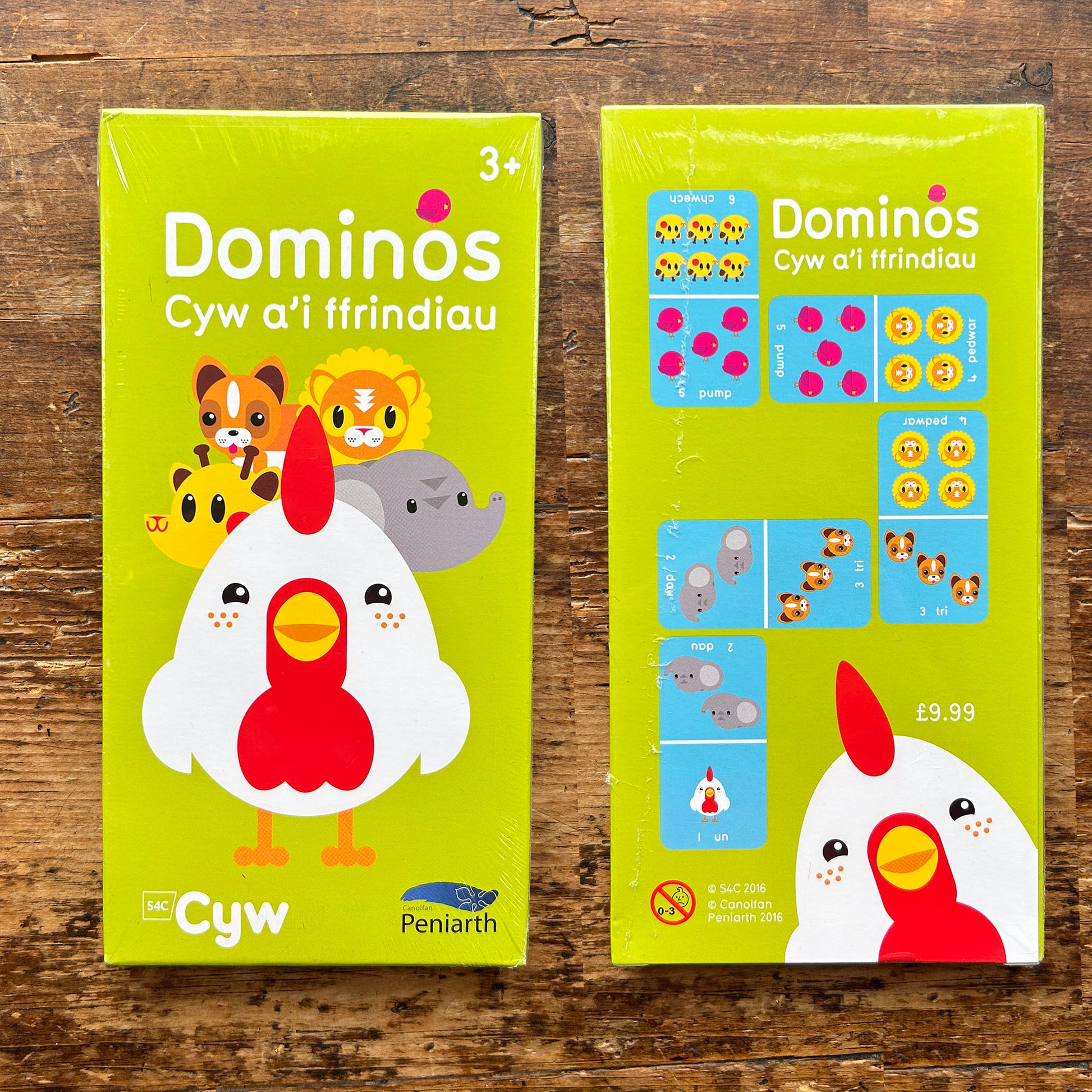 Dominos - Welsh Numbers Game - Cyw a'i Ffrindiau