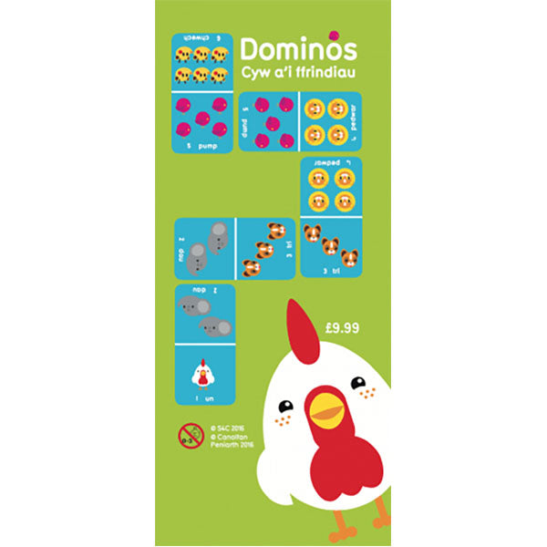Dominos - Welsh Numbers Game - Cyw a'i Ffrindiau