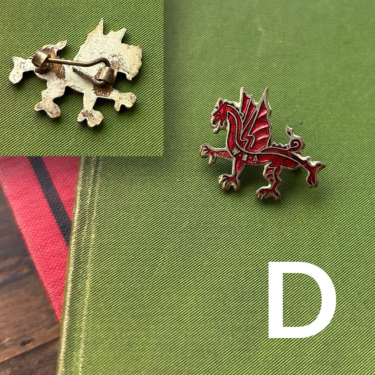 Bathodyn Pin Lapel - Hen Ffasiwn - Draig WBA (Wedi'i Ail-law)
