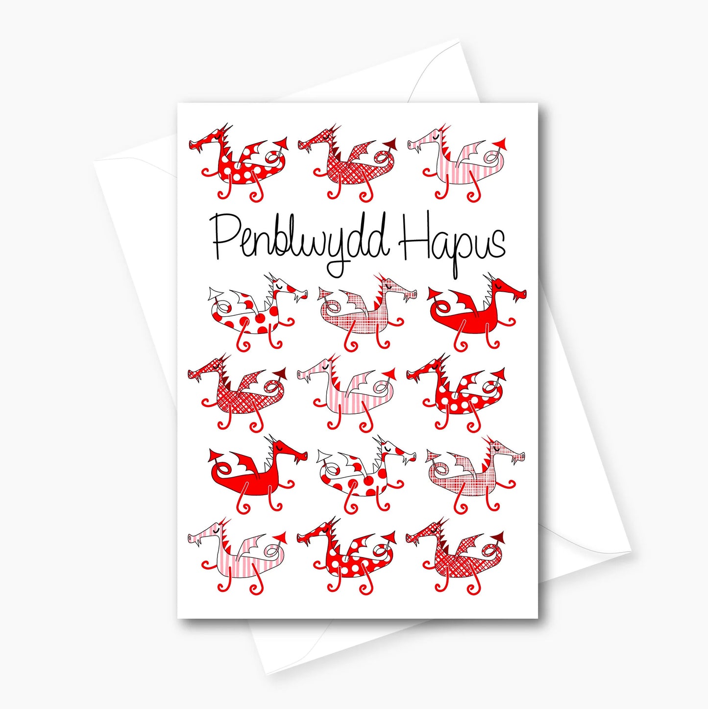Card - Happy Birthday / Penblwydd Hapus - Dragons
