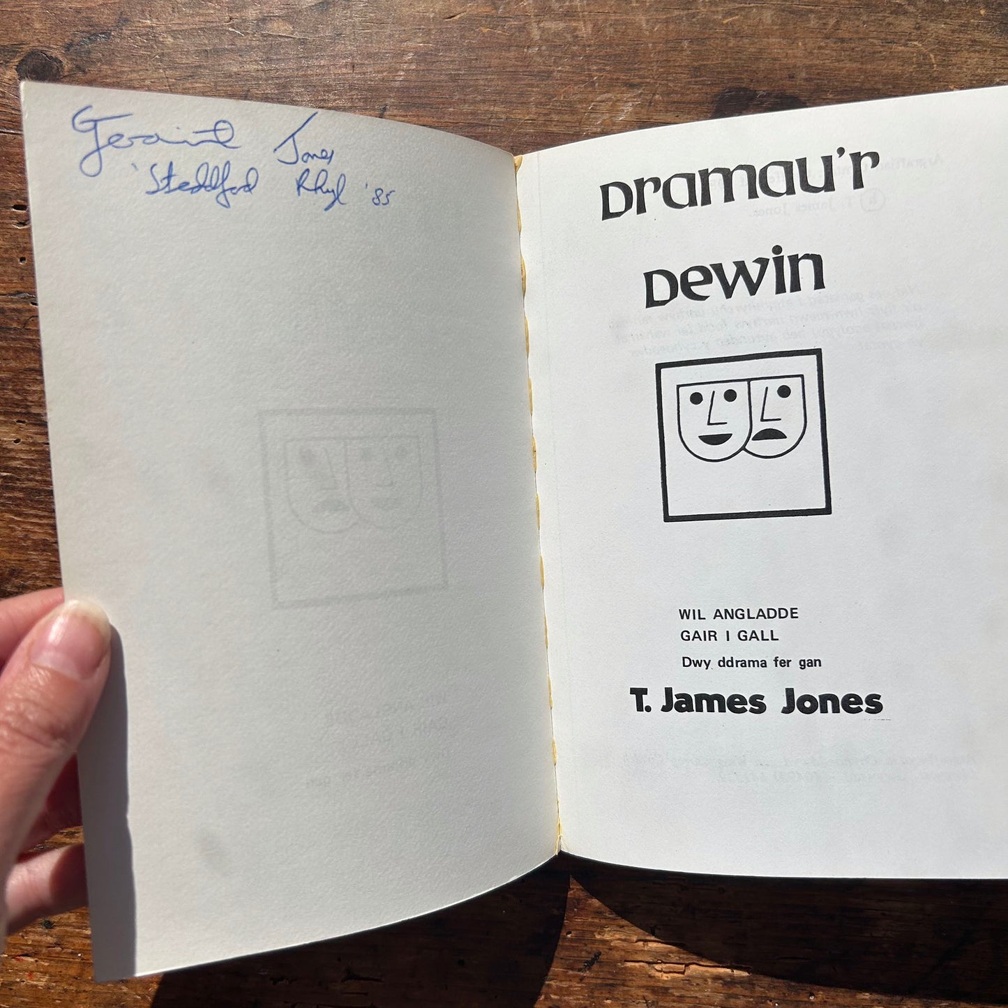 Dramau'r Dewin - T. James Jones - 1982 (Preloved)