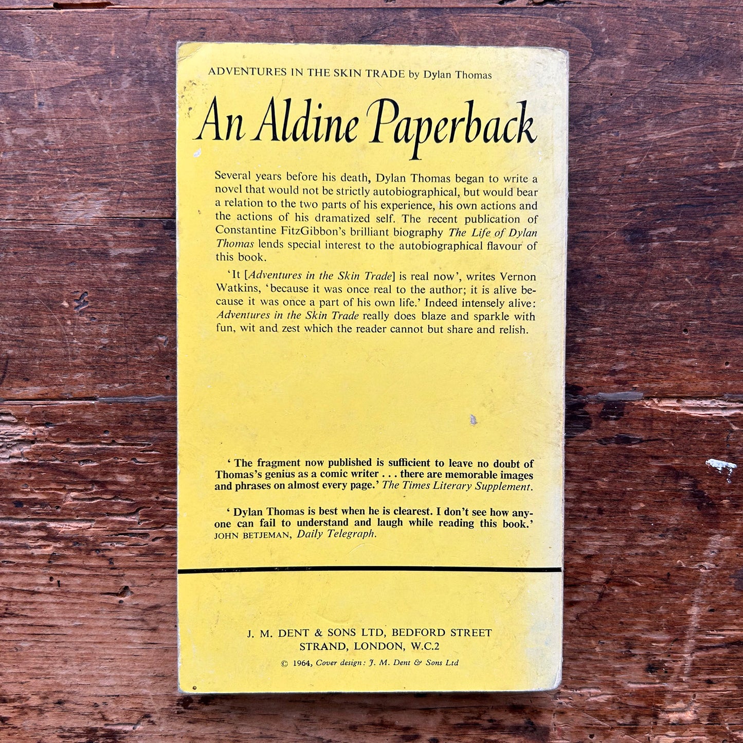 Dylan Thomas: Adventures in the Skin Trade - 1966 (Preloved)