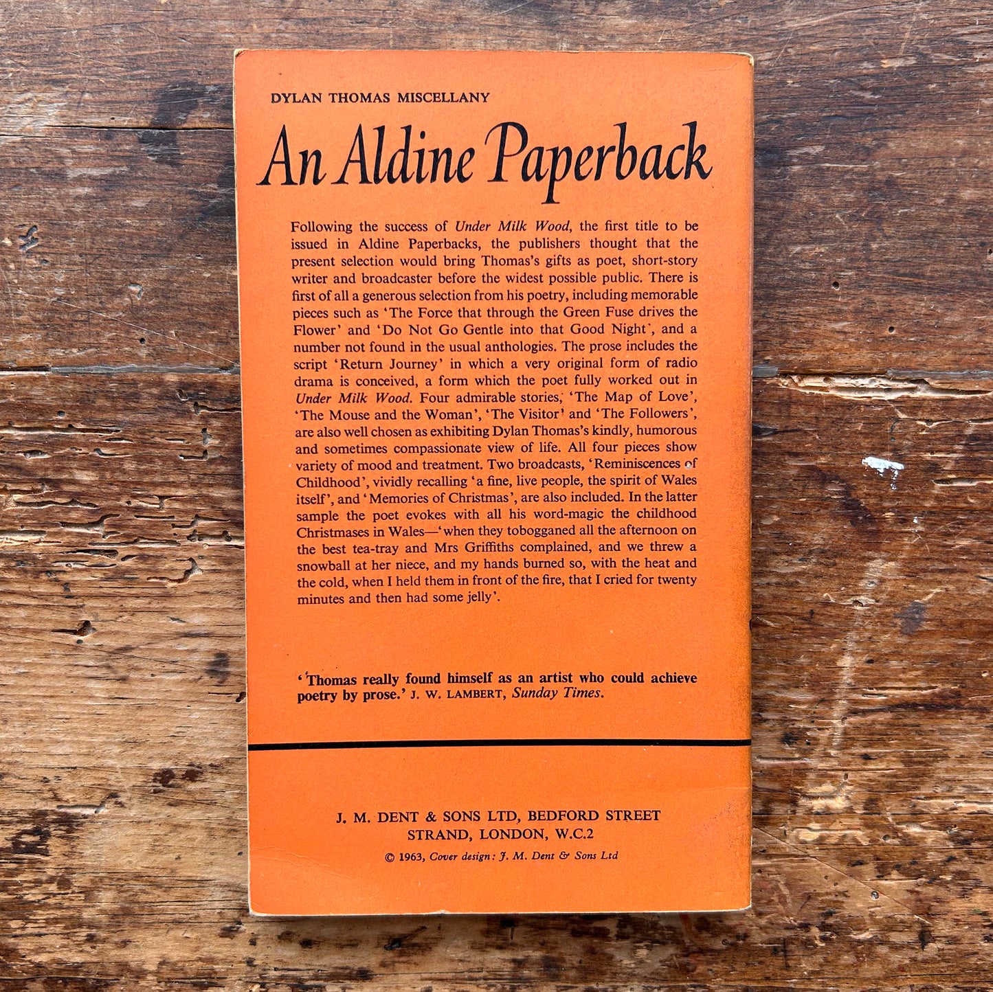 Dylan Thomas: Miscellany - 1963 (Preloved)