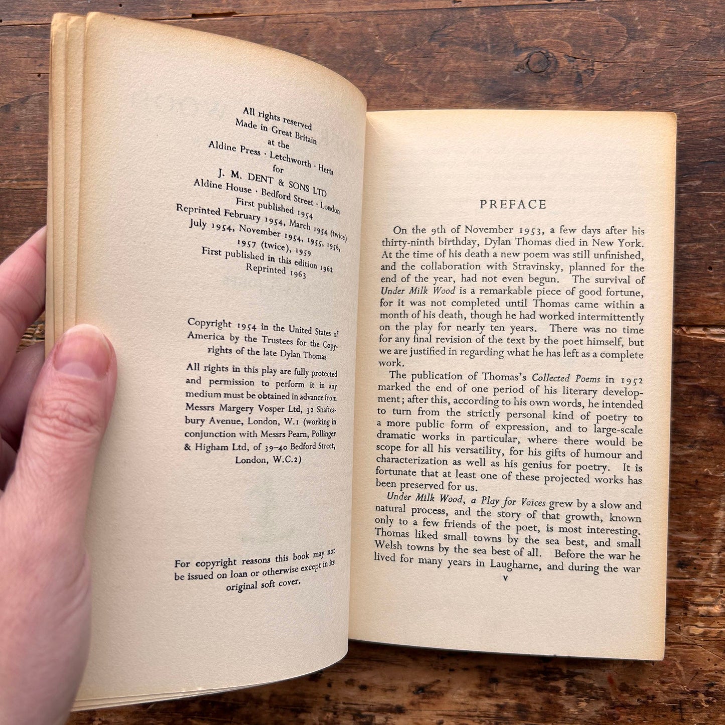 Dylan Thomas: Under Milk Wood - 1963 (Preloved)