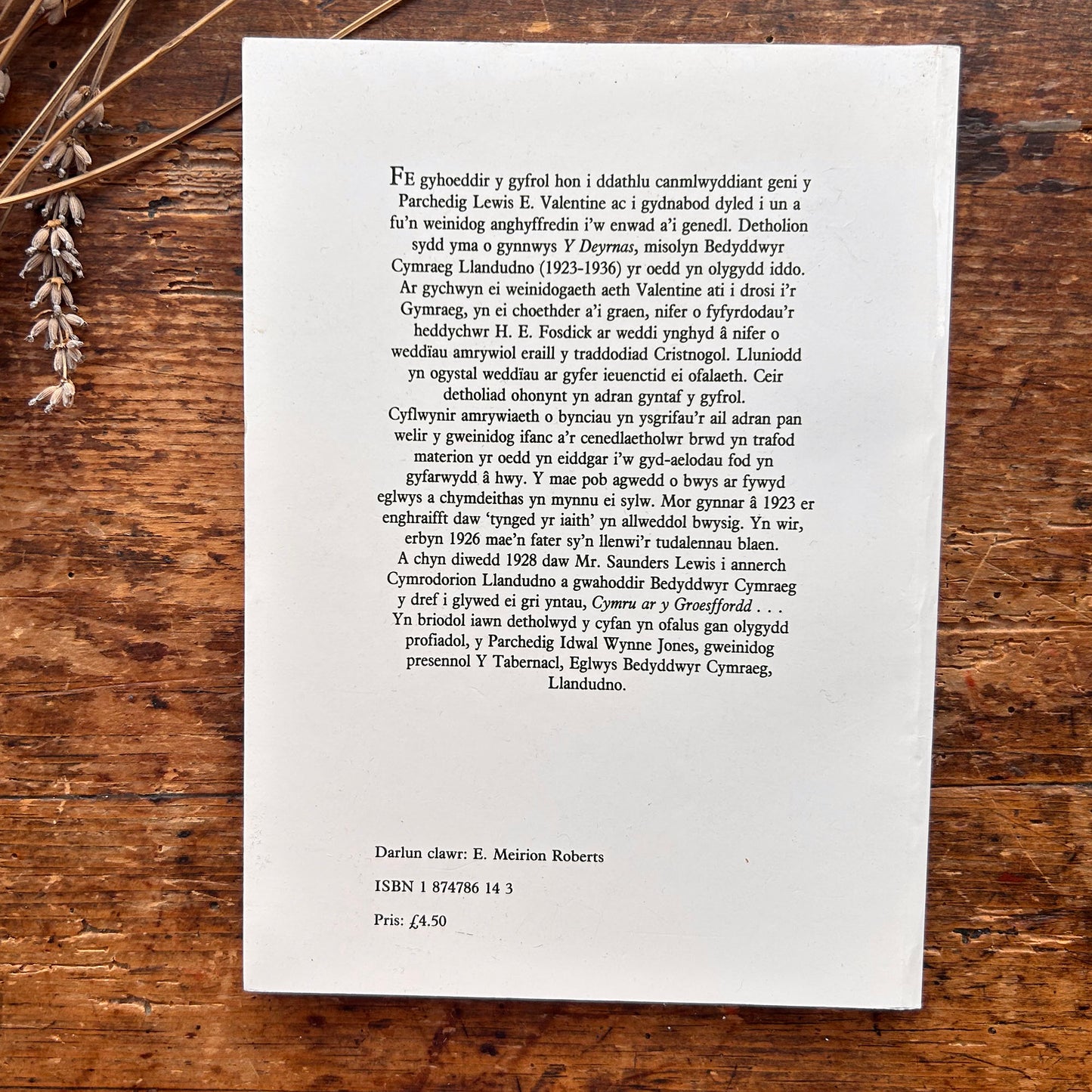 Dyrchafwn Gri  - Lewis Valentine Biography - Idwal Wynne Jones (Preloved)