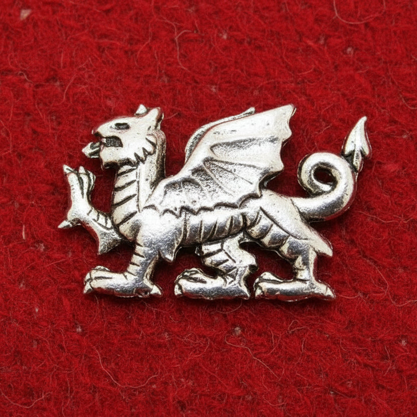 Badge / Brooch - Welsh Dragon - Pewter
