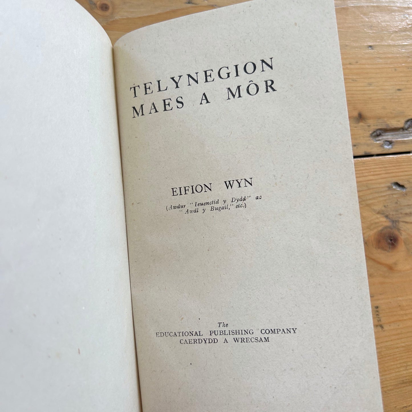 Telynegion - Maes a Mor - Eifion Wyn - Vintage Welsh Poetry (preloved)