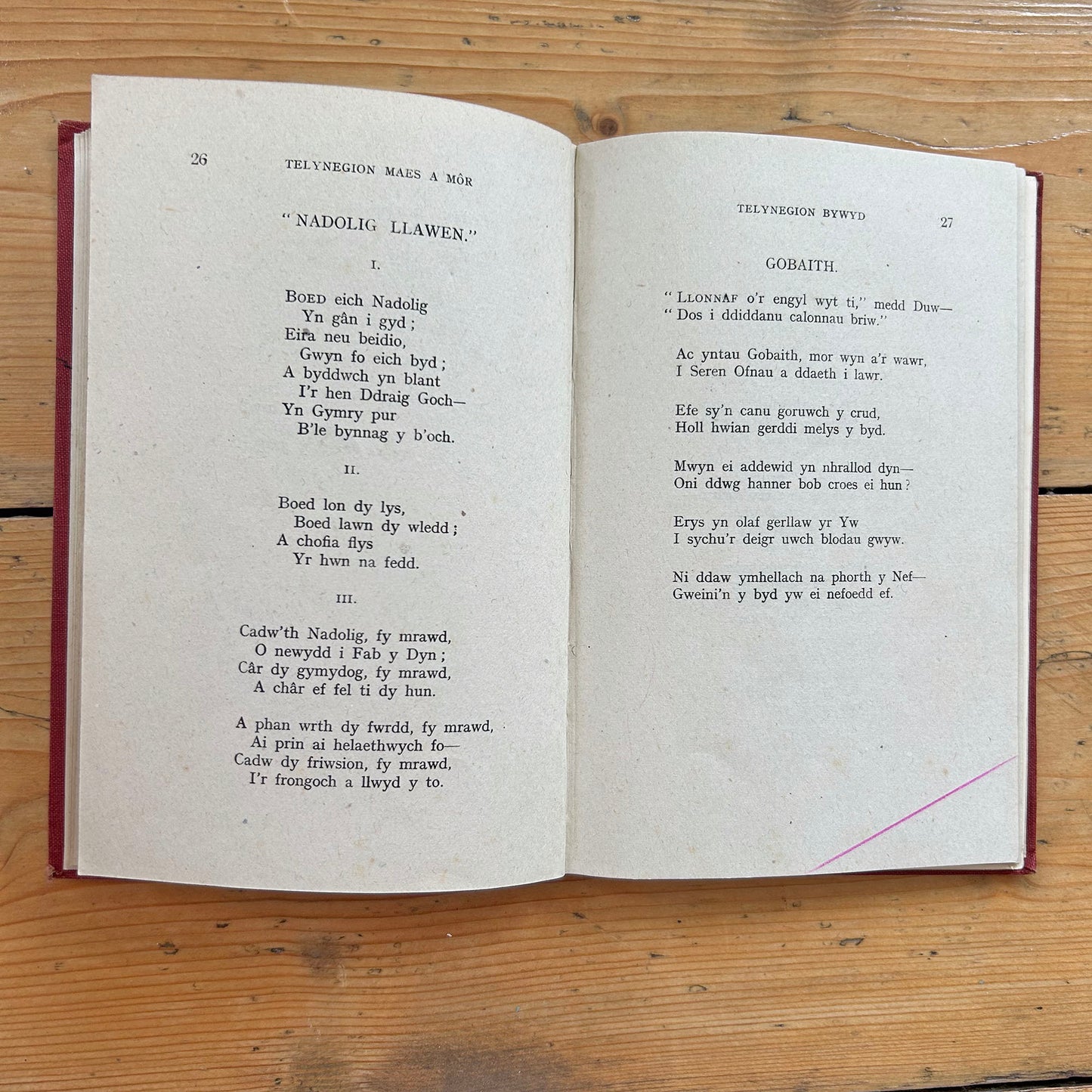 Telynegion - Maes a Mor - Eifion Wyn - Vintage Welsh Poetry (preloved)