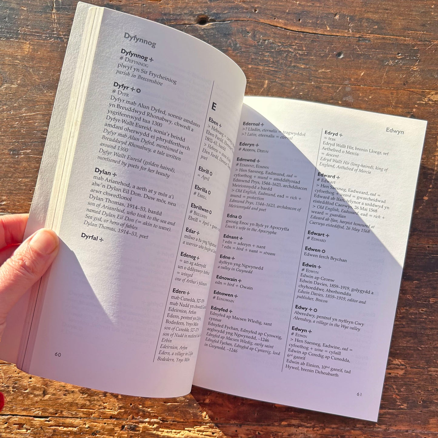 Enwau'r Cymry / Welsh First Names (Preloved)