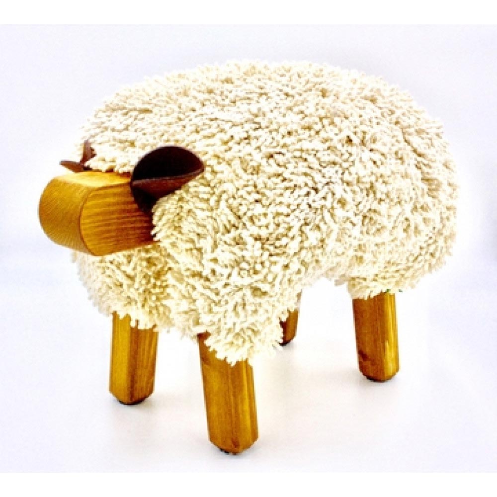 Foot Rest - Welsh Sheep - Original Ewemoo - Natural Colours - Handmade