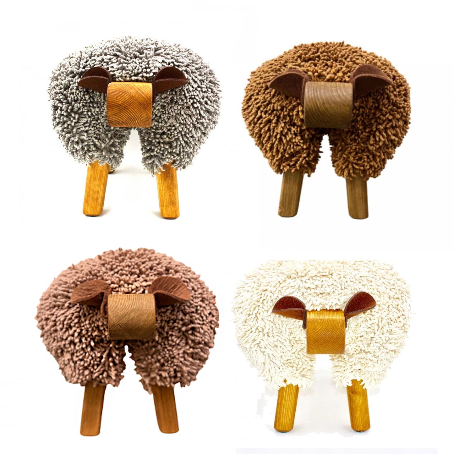 Gweddill y Traed - Defaid Cymreig - Ewemoo Gwreiddiol - Lliwiau Naturiol - Wedi'u Gwneud â Llaw 