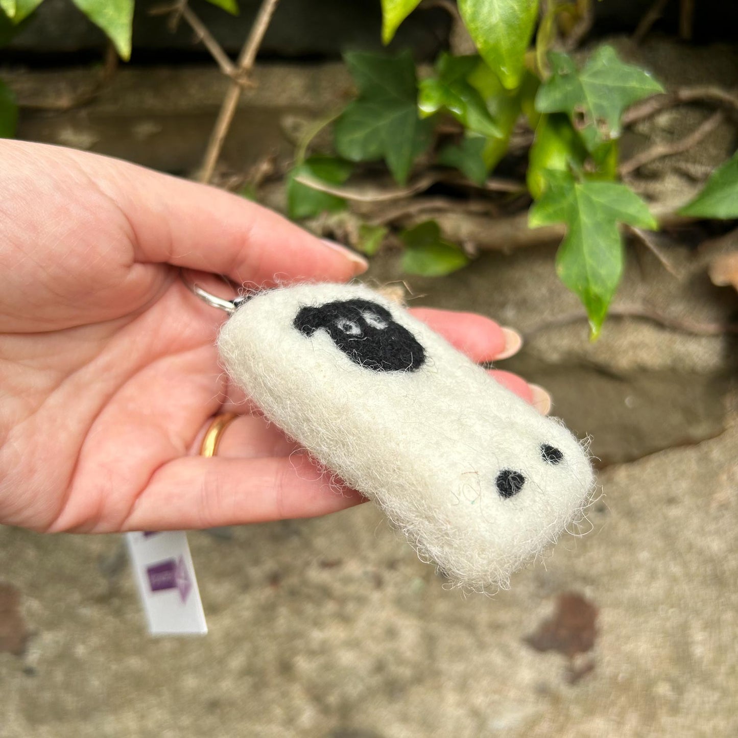 Keyring - Wool Needle Felted - Welsh Sheep