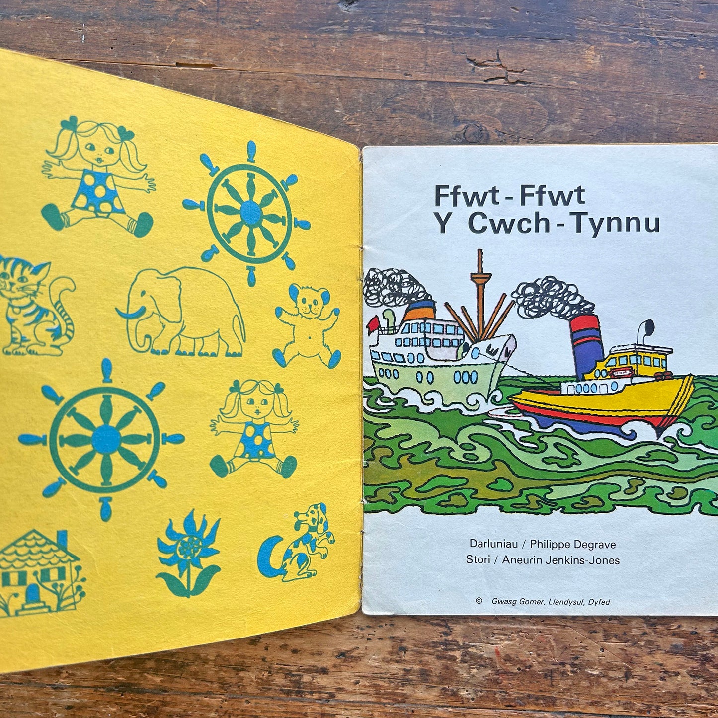 Ffwt-Ffwt Y Cwch - Tynnu - Cyfres Sgwrs a Stori 1 (Preloved)