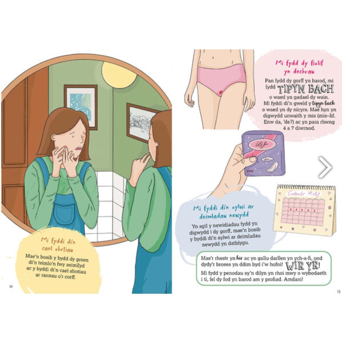 Fi Ydy Fi - Growing up Fact Book for Girls - Welsh Language