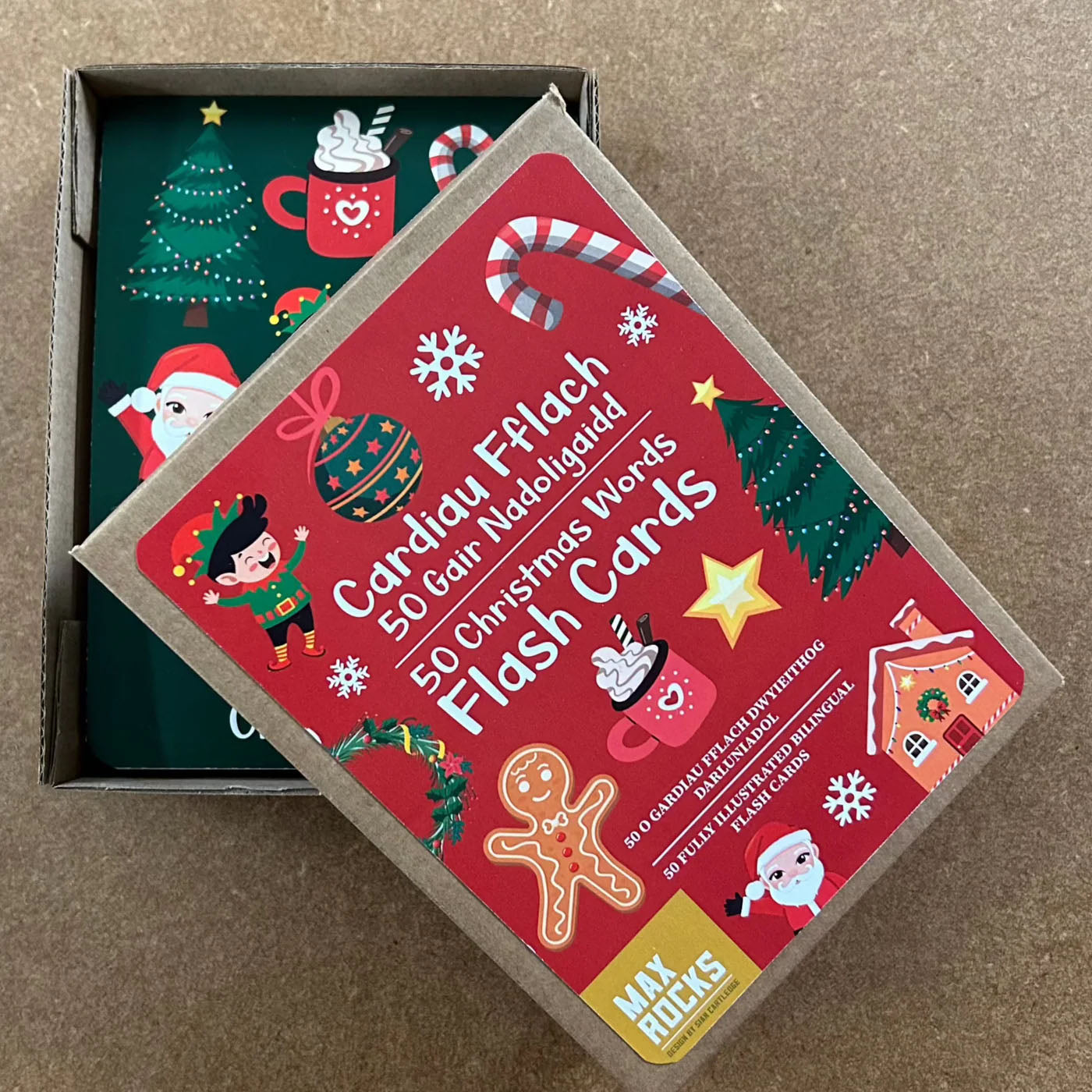 Welsh Flash Cards - 50 Gair Nadoligaidd / 50 Christmas Words