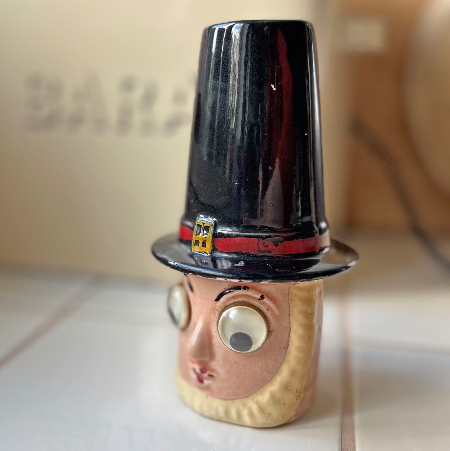 Flour / Sugar Shaker - Vintage - Welsh Lady - Novelty (Preloved)