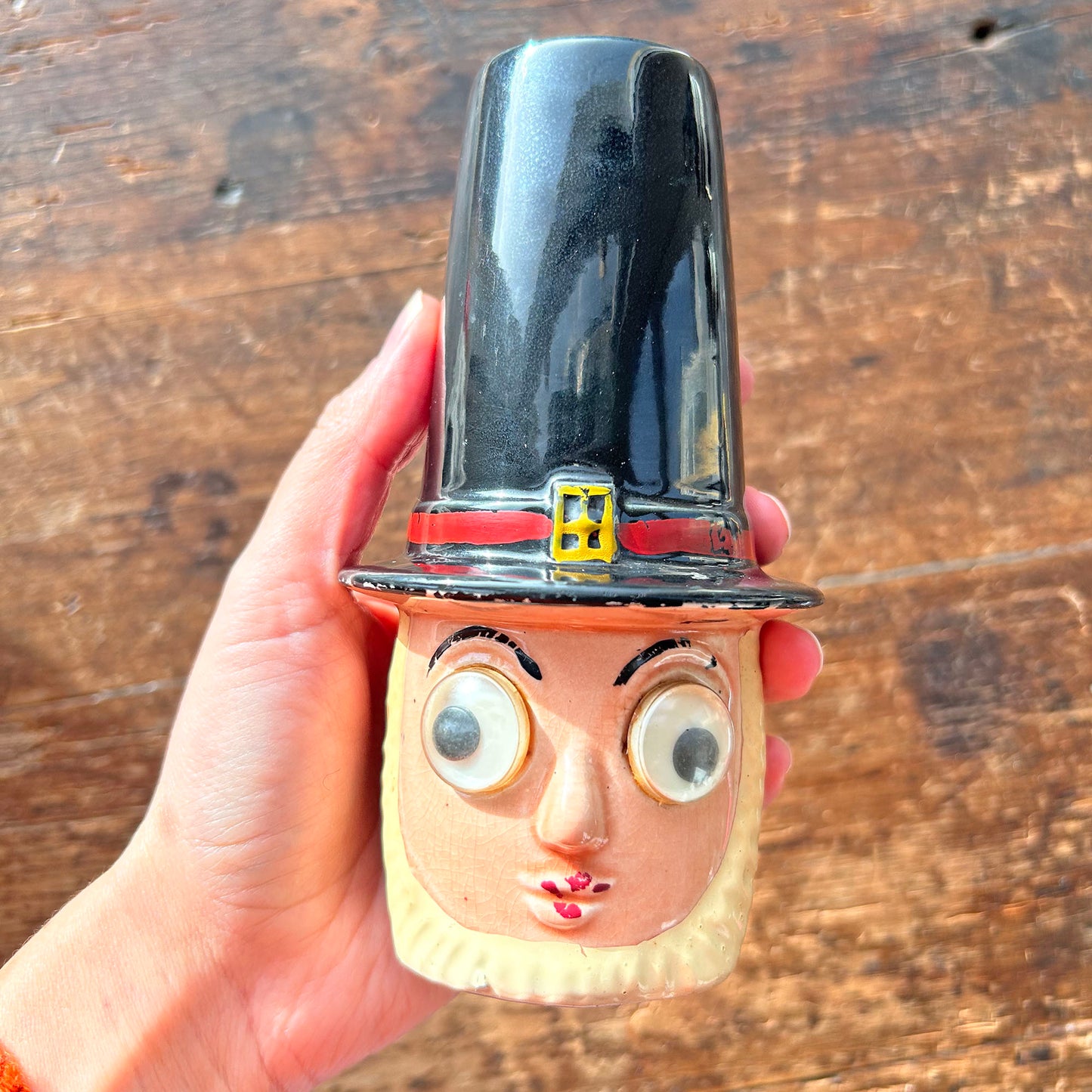 Flour / Sugar Shaker - Vintage - Welsh Lady - Novelty (Preloved)