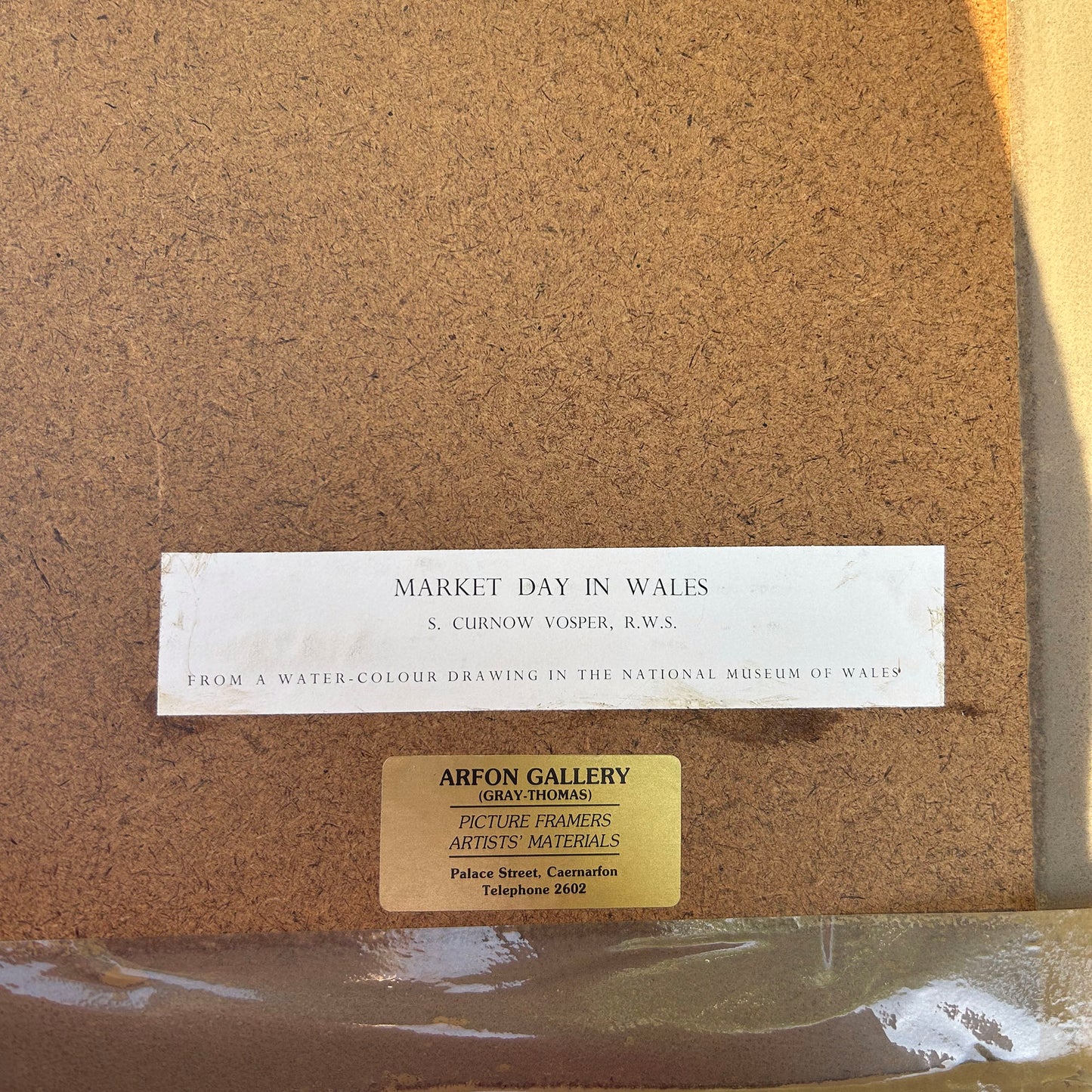 Framed Print - Market Day in Old Wales - Sydney Curnow Vosper (Preloved)