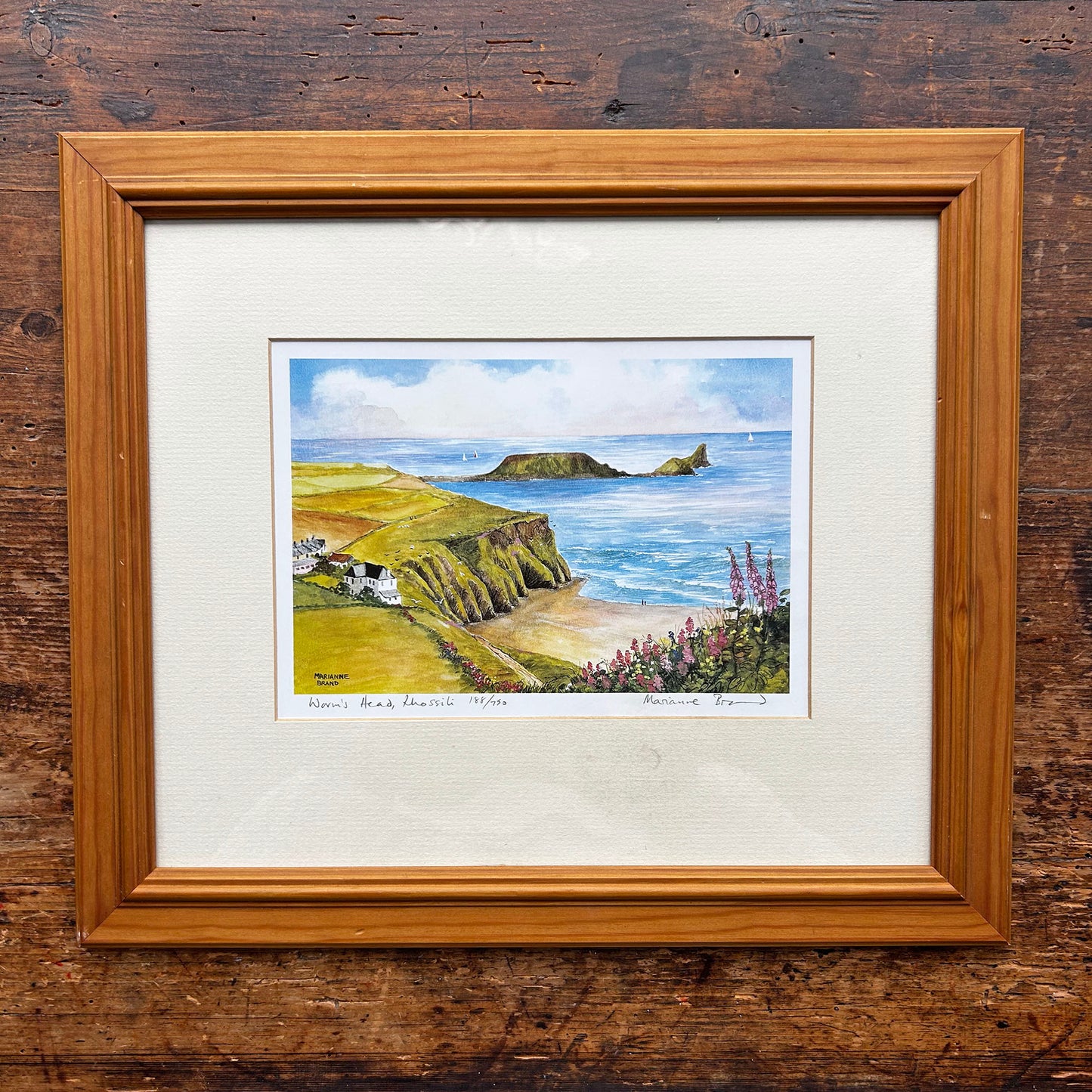 Print wedi'i Fframio - Diwrnod Marchnad yn Hen Gymru - Sydney Curnow Vosper (Wedi'i Ail-law)