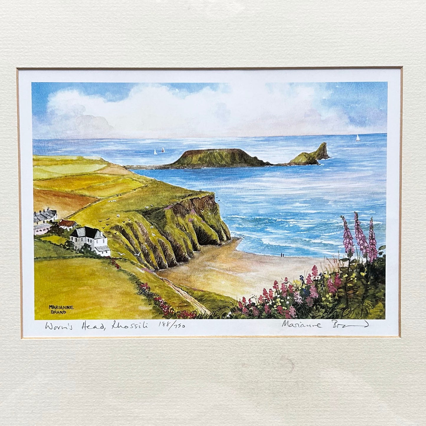 Print wedi'i Fframio - Diwrnod Marchnad yn Hen Gymru - Sydney Curnow Vosper (Wedi'i Ail-law)