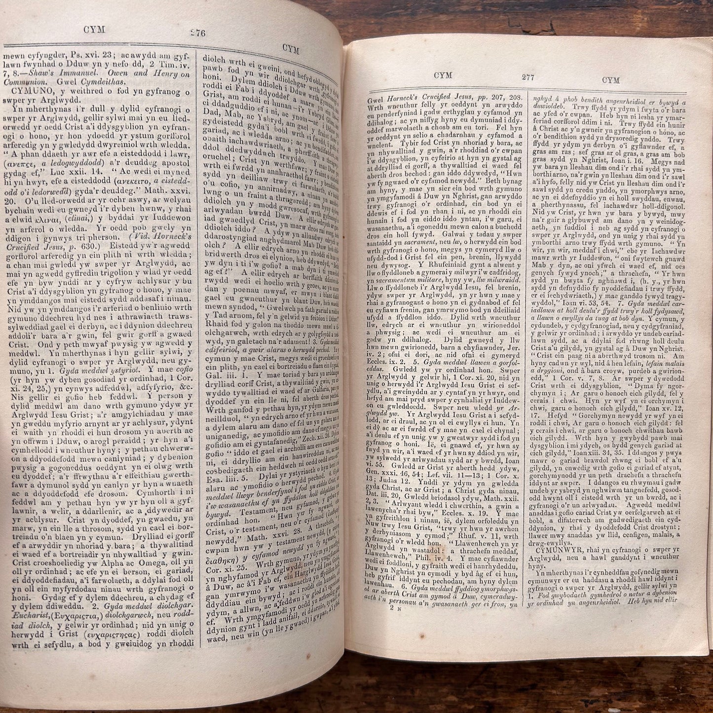 Geiriadur Duwinyddol / Theological Dictionary- W. Jones - Welsh - Antique 1864 (Preloved)