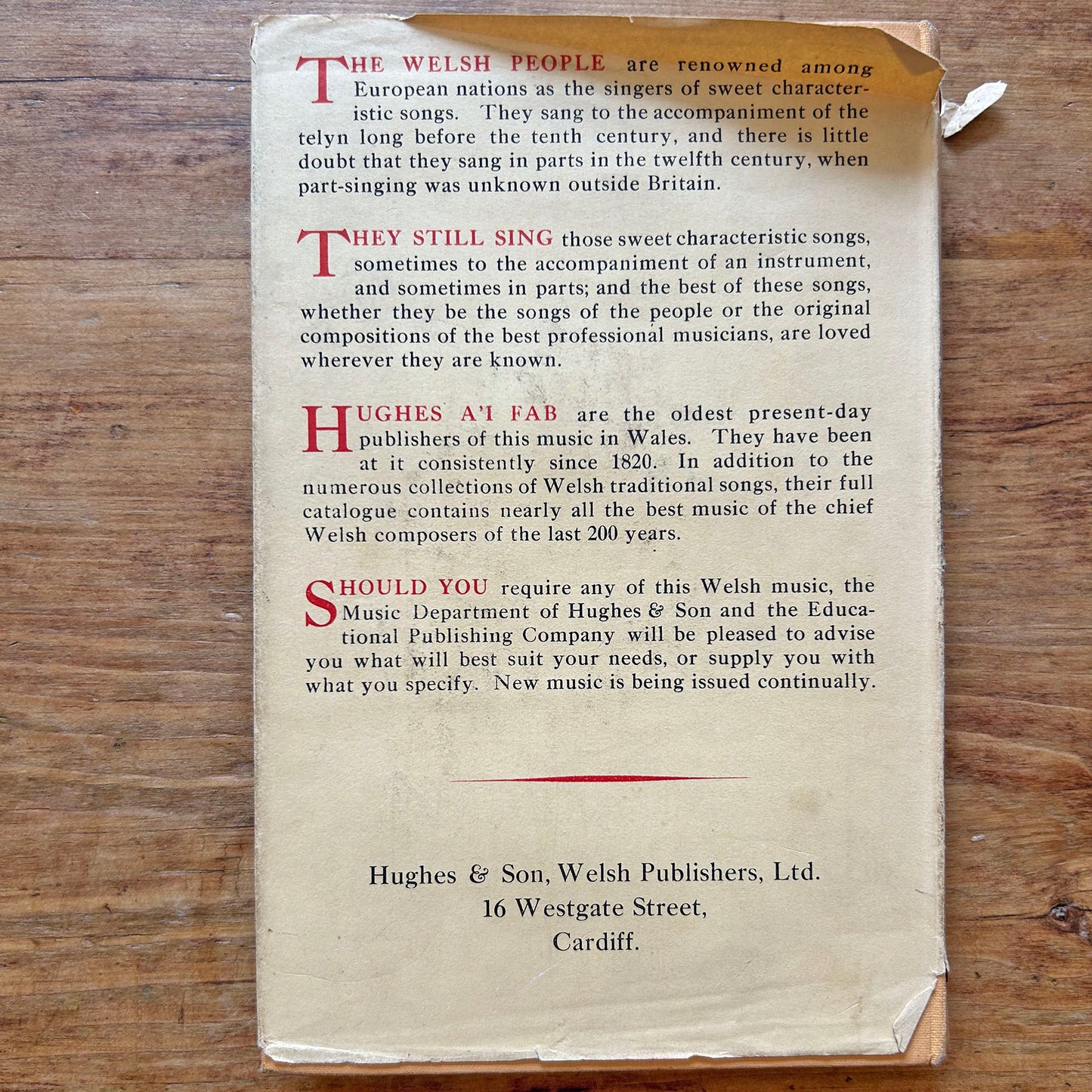 Geiriadur - Vintage Welsh English Dictionary - 1950 (Preloved)