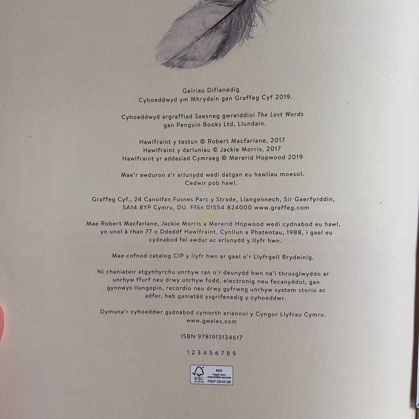 Geiriau Diflanedig - Robert Macfarlane & Jackie Morris (Preloved)