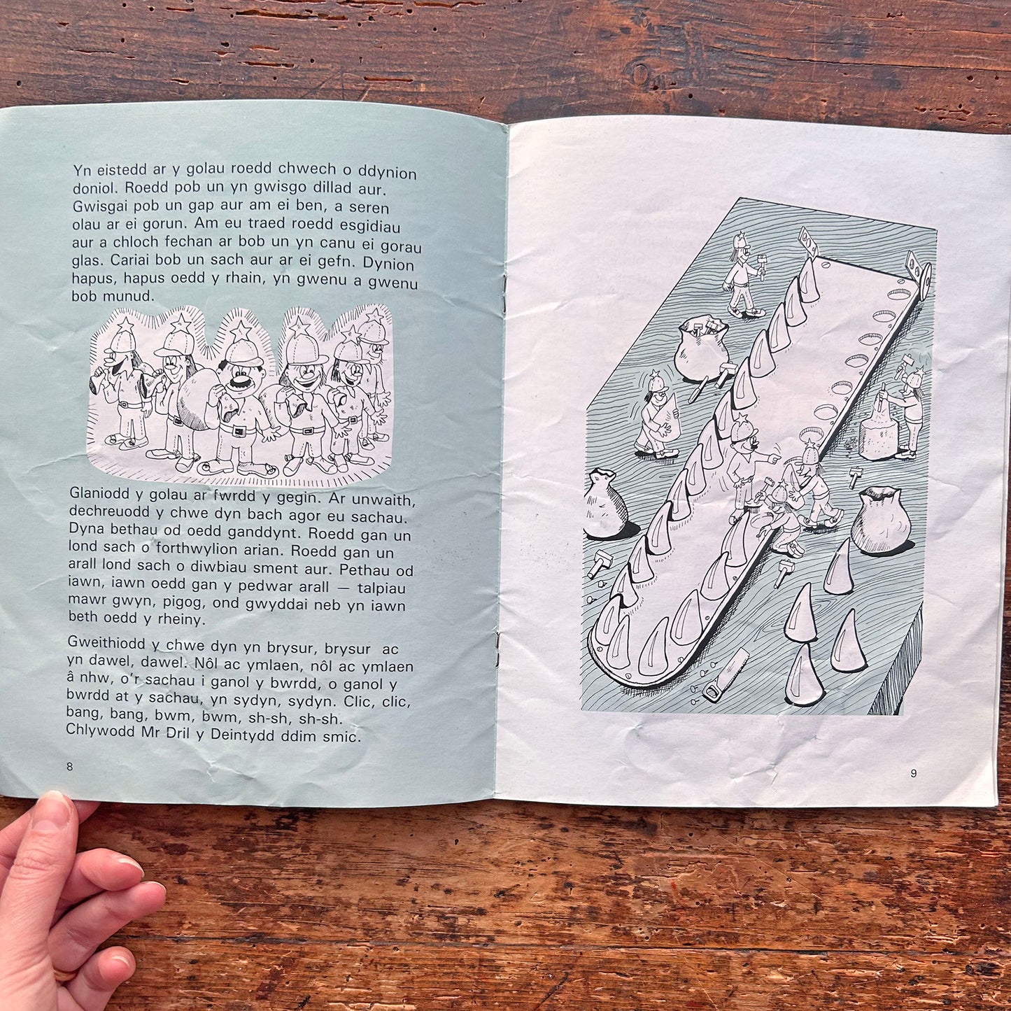 Gwên Caradog y Crocodeil - Anne Parry Jones 1990 (Preloved)