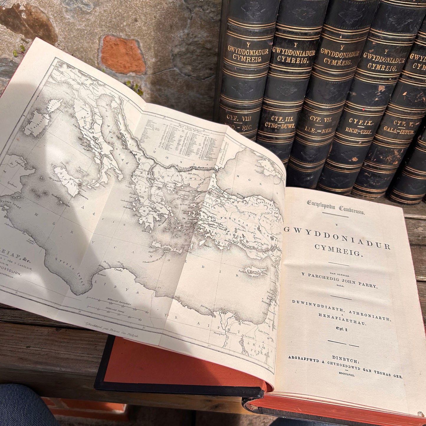 Gwyddoniadur Cymreig - Welsh Encyclopedia - Full Collection I-X - 1858 (Preloved Auction)