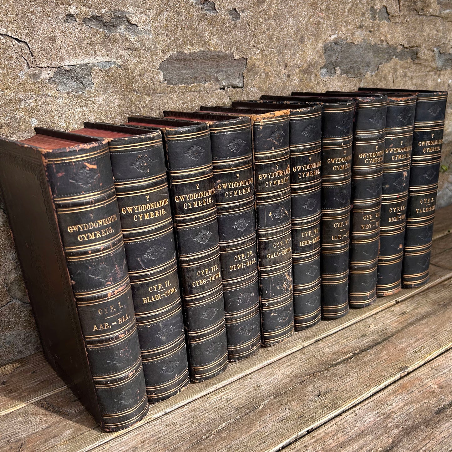 Gwyddoniadur Cymreig - Welsh Encyclopedia - Full Collection I-X - 1858 (Preloved Auction)