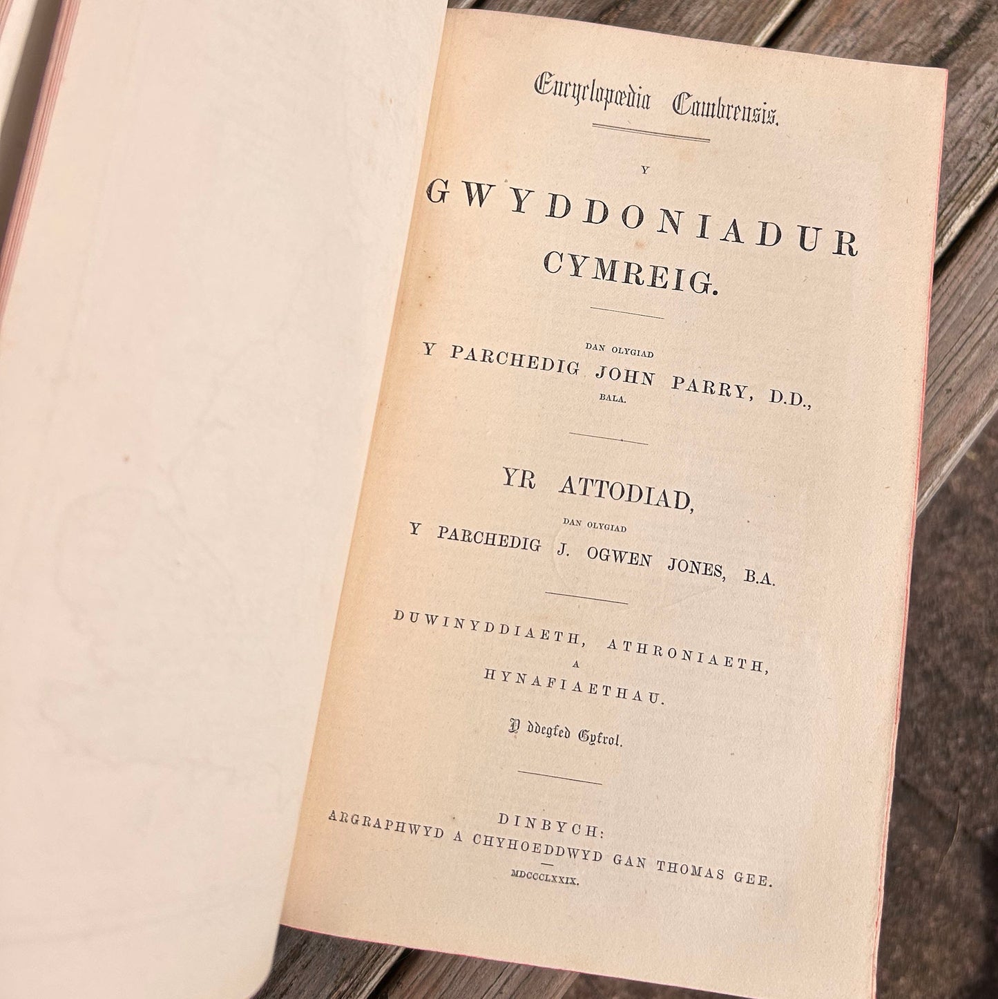 Gwyddoniadur Cymreig - Welsh Encyclopedia - Full Collection I-X - 1858 (Preloved Auction)